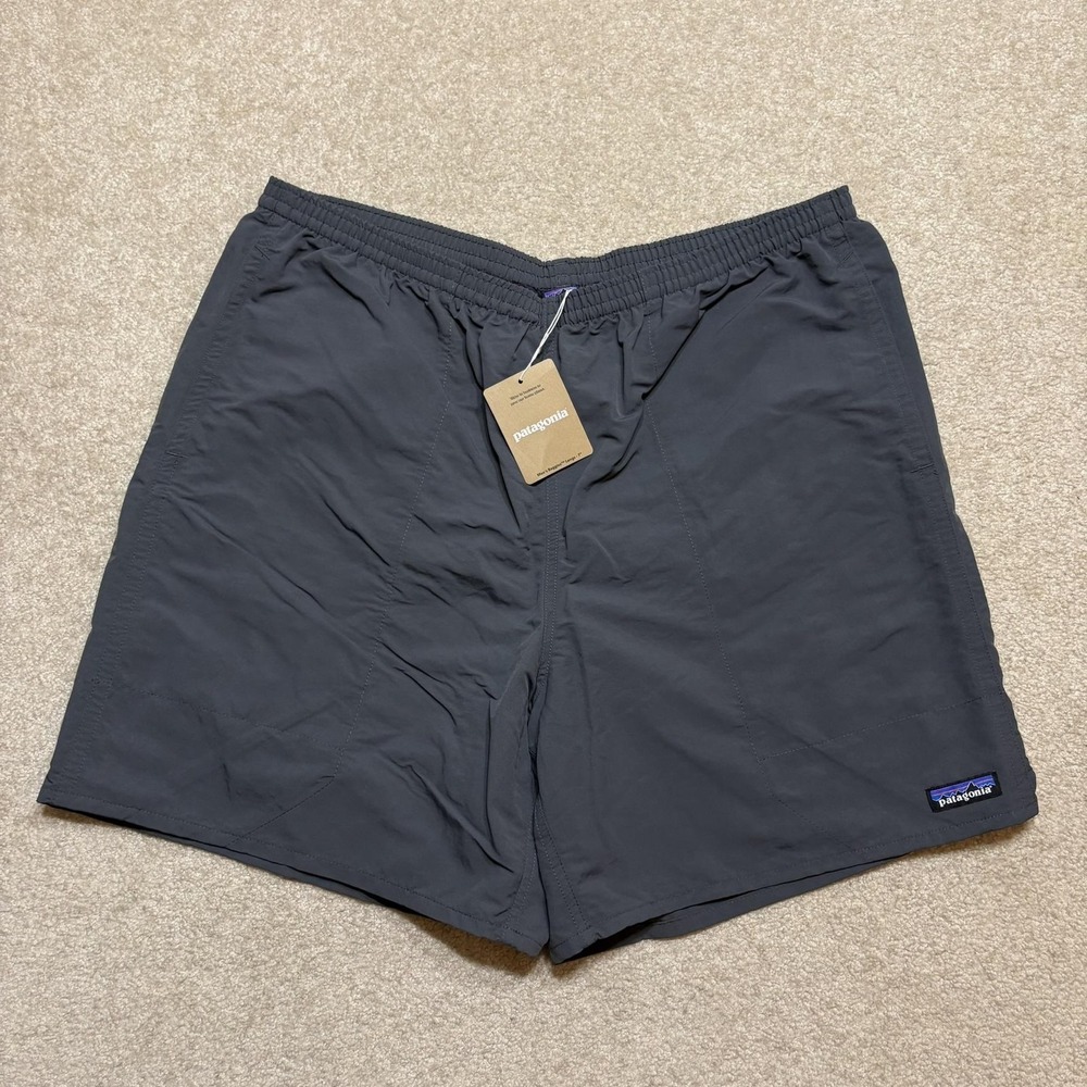 Patagonia Swim Shorts NWT Mens XL Forge Grey Baggies Longs 7" Lined Trunks Nylon
